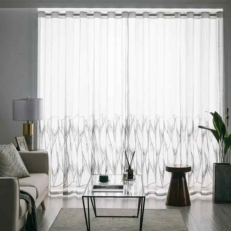 Voilage gris moderne