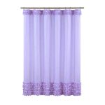 Rideau de douche tissu imperméable Mauve / 180x180cm / Polyester