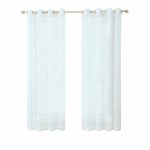 Rideaux voile blanc Blanc / 137x243cm / Œillets