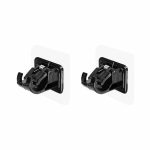 Support adhésif pour tringle Noir / 2.2cm