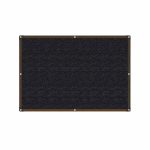 Voile d'ombrage 6x4 Noir / 6mx4m / Œillets