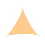 Voile d'ombrage triangulaire imperméable Beige / 3x3x3m